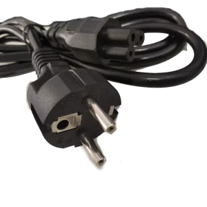 CABLE POWER INTERLOCK, PARA CARGADORES DE NOTEBOOKS, DE 1.5 METROS DE LARGO. TIPO TREBOL DE 3 AGUJEROS