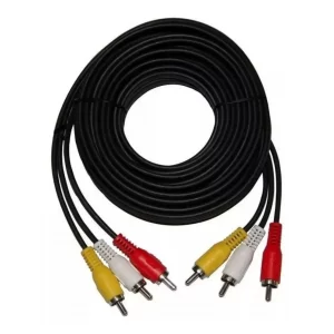 CABLE RCA 3 RCA A 3 RCA MACHO, 20 METROS AUDIO Y VIDEO.